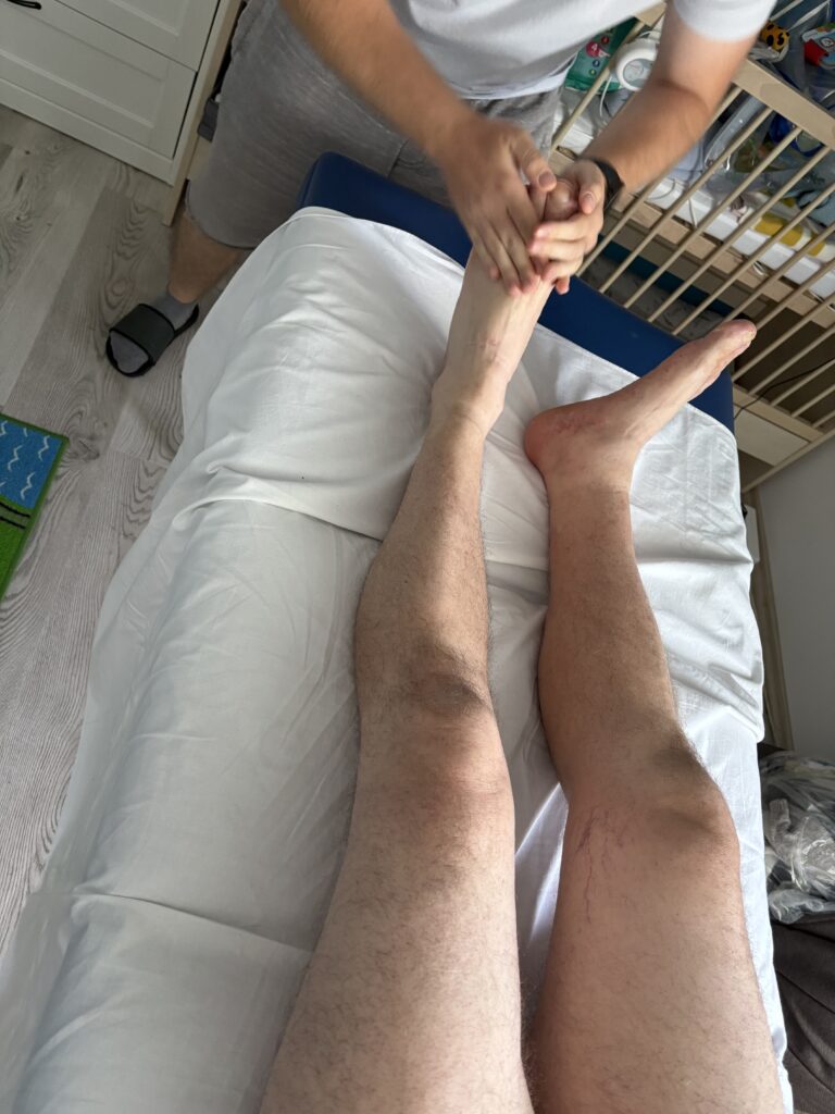 Láb masszírozása